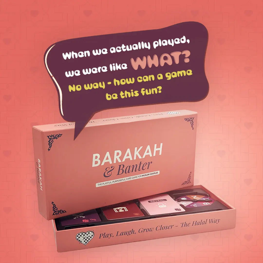Customer reaction to Barakah and Banter Muslim couple card game: no way how can a game be this fun