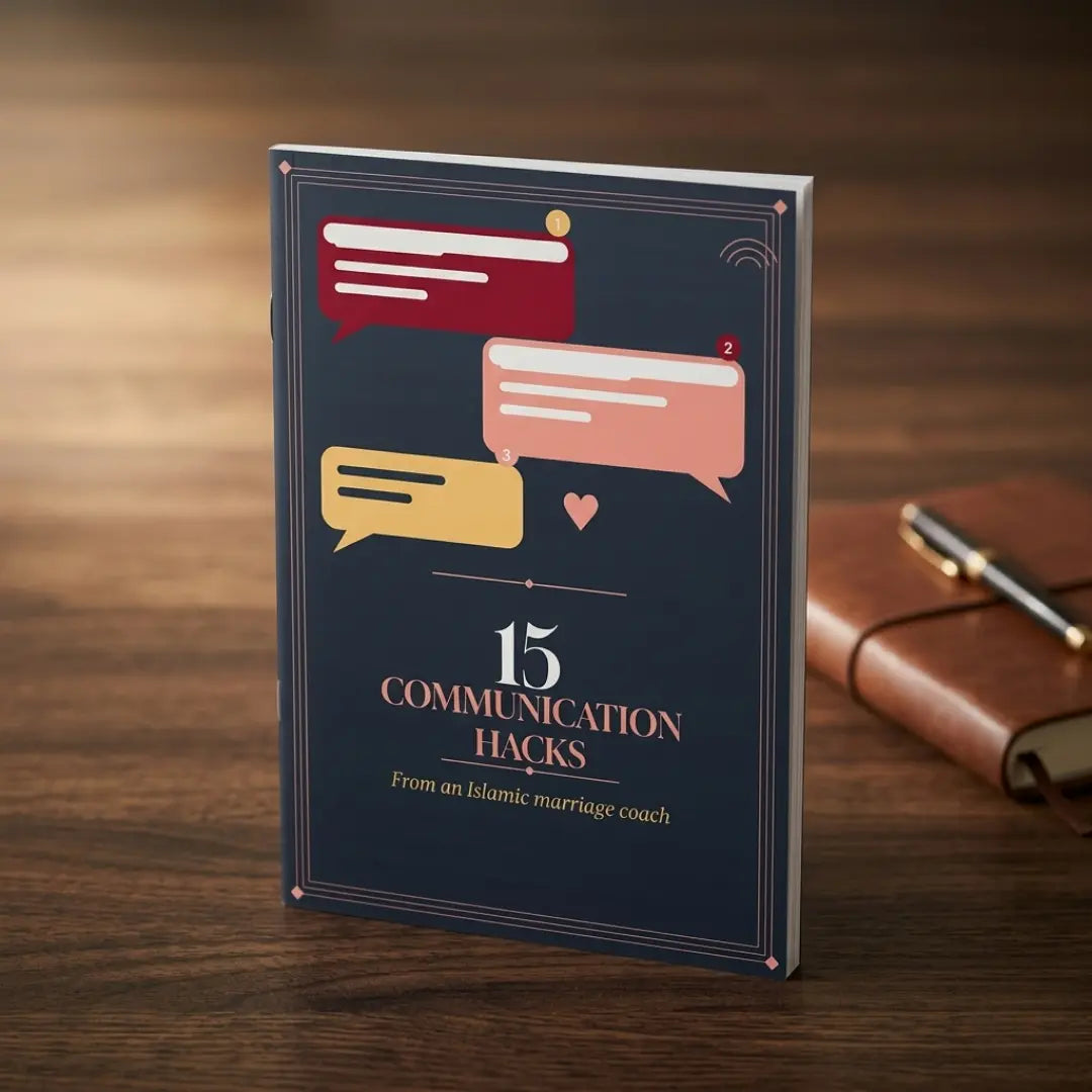 Muslim Couple Games Reconnection Pack digital guides showing Communication Hacks for married Muslim couples